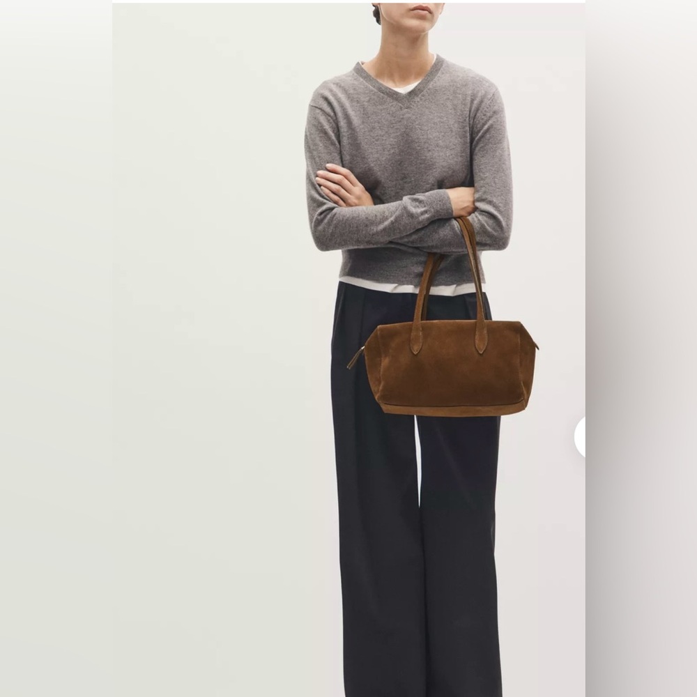 Brand new Massimo Dutti Brown Suede Tote Bag
